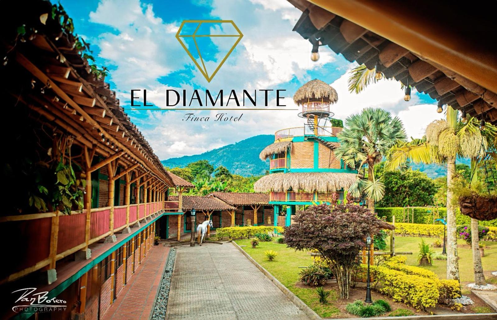 Finca Hotel El Diamante Calarcá Exteriör bild